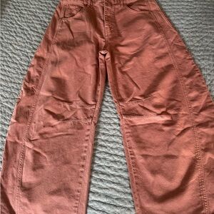 NWOT We The Free Good Luck Mid-Rise Barrel Jeans Size 28